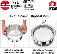 Hawkins Kitchen Gift Pack 2023 (23SGP) 3 Pieces Set of 1.5 Litre, 2 Litre and 2.5 Litre Triply Stainless Steel Patila, Tope, Bhagona, Tapeli, Saucepans Hawkins Kitchen Gift Pack 2023 (23SGP) 3 Pieces Set of 1.5 Litre, 2 Litre and 2.5 Litre Triply Stainless Steel Patila, Tope, Bhagona, Tapeli, Saucepans