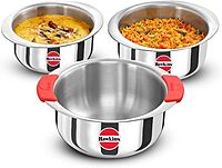 Hawkins Kitchen Gift Pack 2023 (23SGP) 3 Pieces Set of 1.5 Litre, 2 Litre and 2.5 Litre Triply Stainless Steel Patila, Tope, Bhagona, Tapeli, Saucepans Hawkins Kitchen Gift Pack 2023 (23SGP) 3 Pieces Set of 1.5 Litre, 2 Litre and 2.5 Litre Triply Stainless Steel Patila, Tope, Bhagona, Tapeli, Saucepans